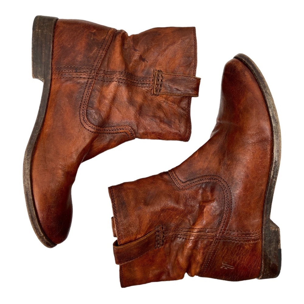 Frye Anna Shortie Boot Womens 8.5 Brown